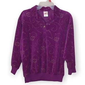 GW Division of Graff pullover purple sweater
